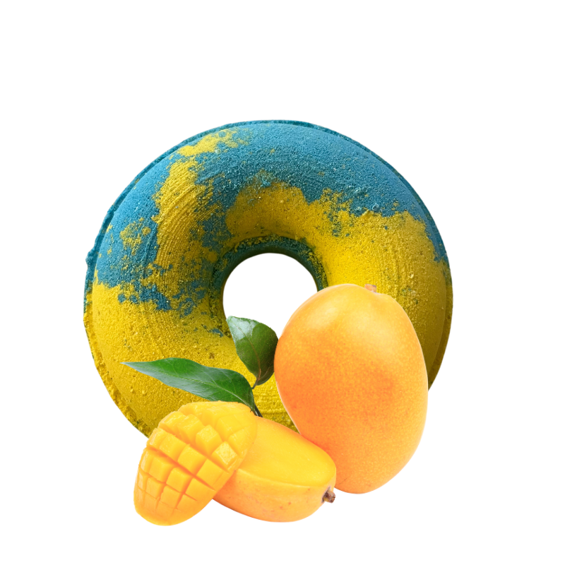 Mango donut géant