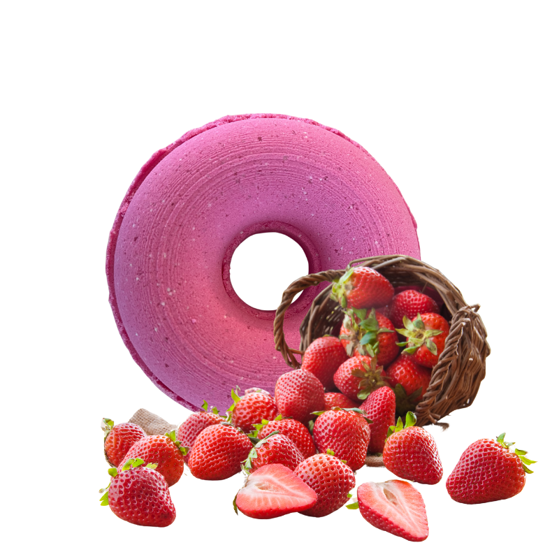 Fraise donut géant