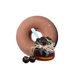 Cerise noire donut géant